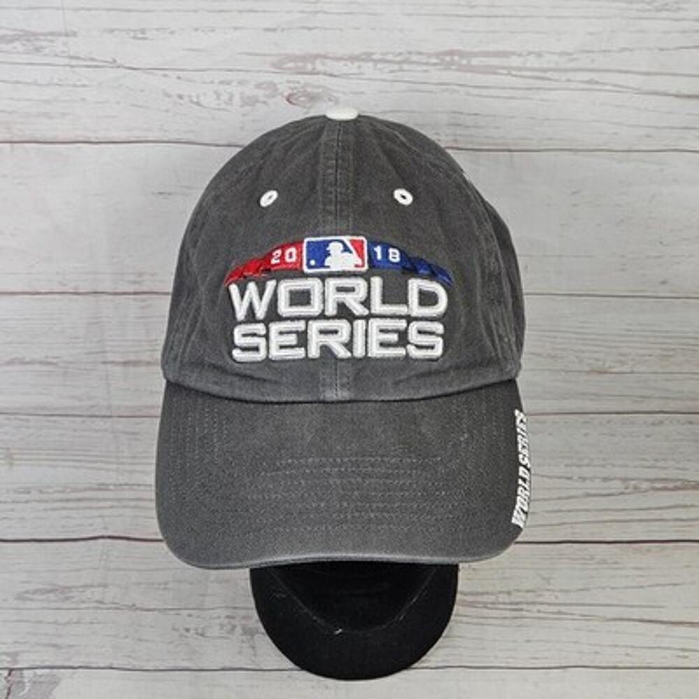 Boston Red Sox Hat '47 World Series Men's Adjustable Gray MLB Baseball Cap